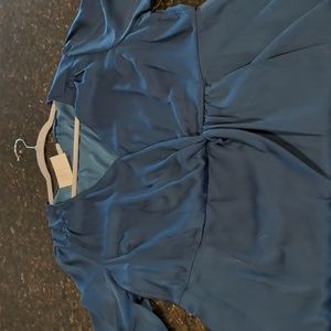 NWT Plus Size Faux Wrap Teal Blouse